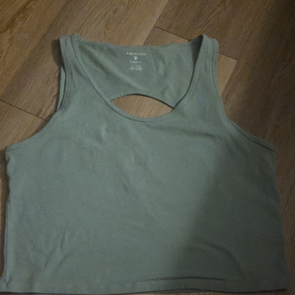 American Eagle Outfitters Sage Green Tank Top